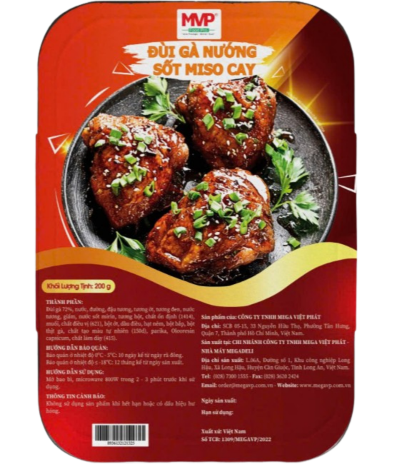 ĐÙI GÀ NƯỚNG SỐT MISO CAY