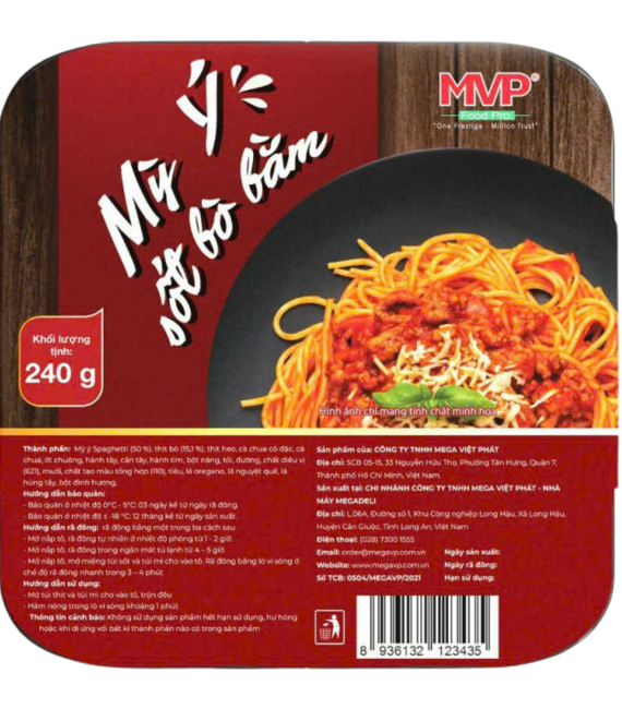 MỲ Ý SỐT BÒ BẰM
